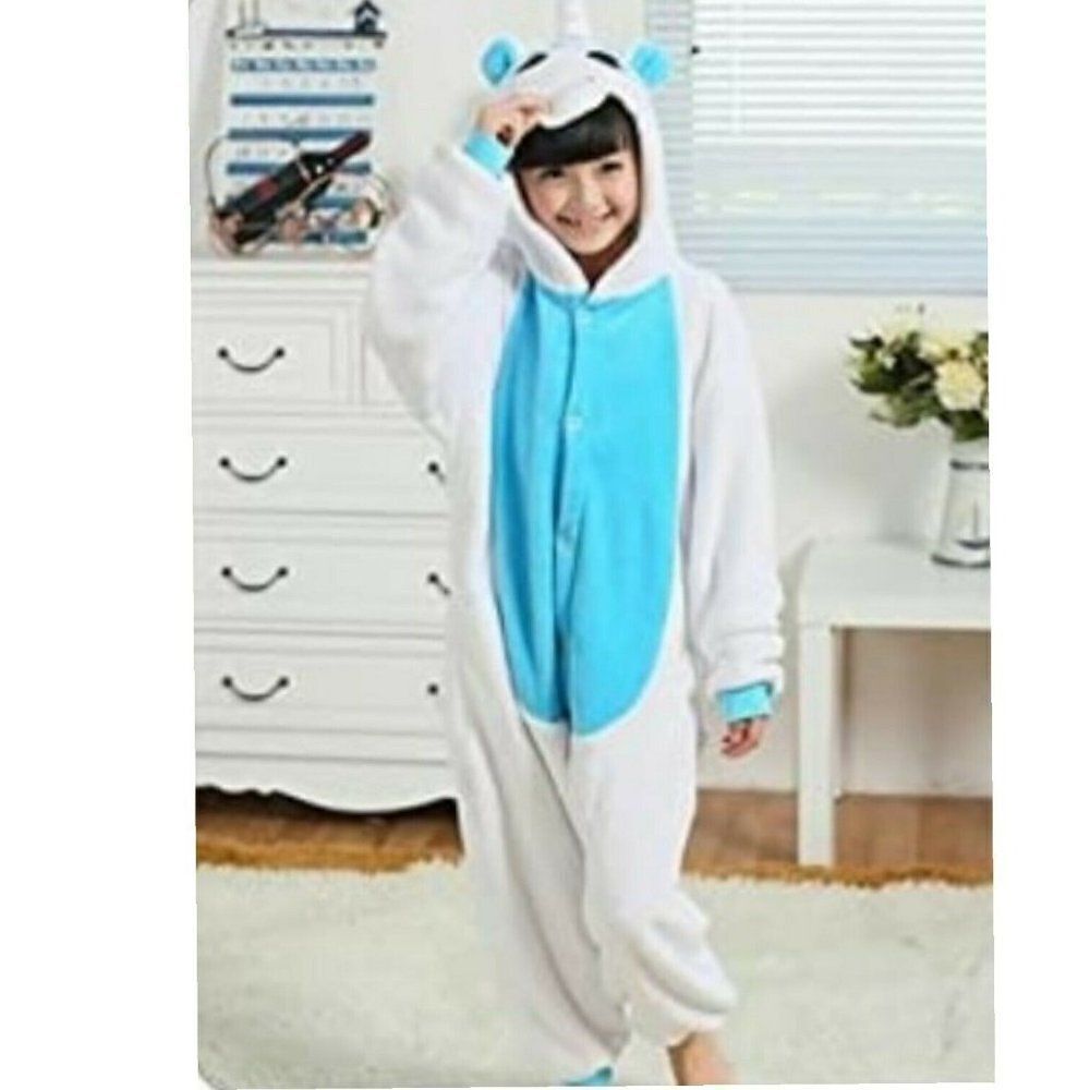 Kids Pajamas Unicorn Animal Costume Onesie